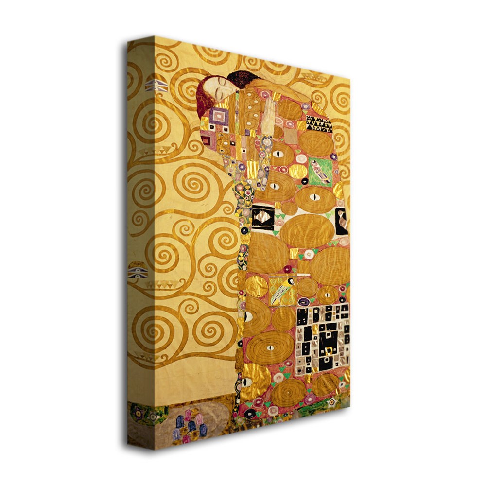 Trademark Fine Art "Fulfillment" Canvas Wall Art by Gustav Klimt