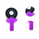 thumbnail image 5 of Seitruly Mini máquina de etiquetas de laminación Impresora de cinta de etiquetas Máquina de cinta de etiquetas de 9 mm Kits de mantenimiento de impresoras violeta, 5 of 5