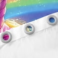 thumbnail image 4 of Unicorn Panda Window Drapes Block 30%-50% Light,Cartoon Animals Kitchen Window Treatments 42Wx63L Inches,Rainbow Cloud Decor Window Curtains, 4 of 6