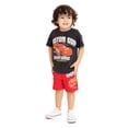 thumbnail image 2 of Pixar Cars Baby and Toddler Boy Short Sleeve Graphic Tee and Matching Shorts Set, 2-Piece, Sizes 0/3M-5T, 2 of 6