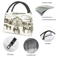 thumbnail image 4 of Balery Horses Grazing On Meadow Bolsa de Aislamiento Portátil – Bolsa de Almuerzo con Forro de Aluminio Mejorado, Funda Impermeable y Fácil de Limpiar para Picnic y Caja de Almuerzo, 4 of 6
