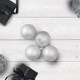 thumbnail image 2 of 60ct Silver Shatterproof Matte Christmas Ball Ornaments 2.5" (60mm), 2 of 4