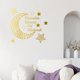 thumbnail image 3 of Eid Mubarak Ramadan Etiqueta de pared Papel tapiz autoadhesivo Oro Zulema Etiqueta engomada de la pared de Ramadán, 3 of 8