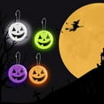 thumbnail image 4 of 6 Pieces Halloween Lights Halloween Decorations Fairy Lights Pumpkin for Reflective Pendant For Your Car Keys, 4 of 14