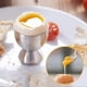 thumbnail image 3 of Egg Cup Set, Stainless Steel Egg Cup Holder And Double Sided Egg Lid Opener Cracker Large Easter Egg Cup, 3 of 5
