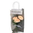 thumbnail image 4 of Single Stem Rose Bouquet Packaging Kit, Transparent Hand Carry Bag With Diy Material For Teachers' Day Gift - Medium Size, 4 of 4