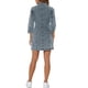 thumbnail image 3 of Vestido de mezclilla para mujer INSPIRE CHIC, con mangas 3/4, botones y mini, en color gris azul, 3 of 6