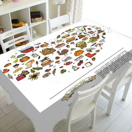 

Fall Thanksgiving Pumpkin Rectangle Tablecloth Harvest Season Party ration Tablecloth Farm Dinner ration Table Mat