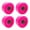 Rosy, variant on jinwen 4 Roller Skating Wheels -Resistant Wheels Double - Row Roller Skates Accessories Black