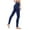 Dark Blue, variant on Kmdttou Women Wide Leg Casual Trousers Solid Elastic Waist Pants Stretchy Stylish Pants Yoga Cargo Pants With Pocket