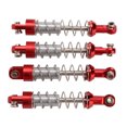 thumbnail image 4 of RC  Damper, High Strength Corrosion Resistant 2 Pair Replacement Metal  Set  for WPL C14 RC Car Black,Silver,Titanium Color,Red, 4 of 7