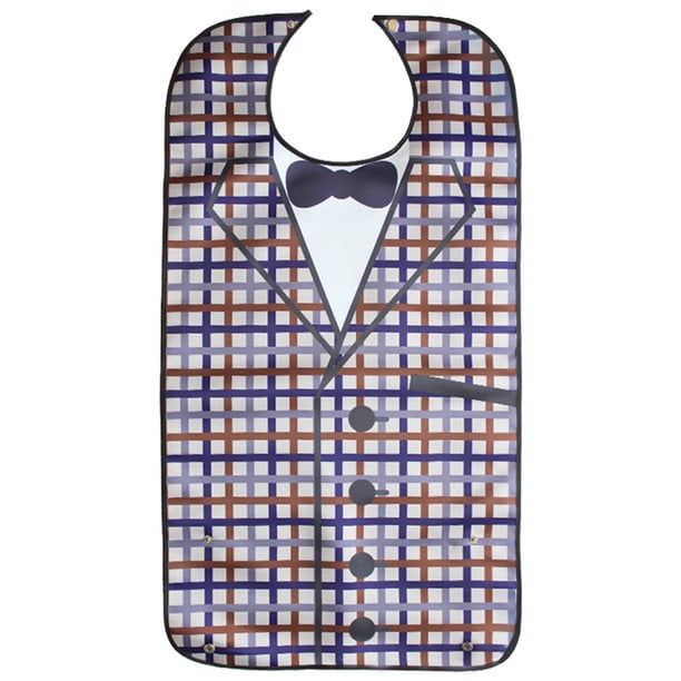 Ropa, calzado, etc. y complementos Babero impermeable para adultos, babero para comedor, Protector de ropa lavable a máquina con recogedor de desechos para mujeres/hombres mayores Zhivalor 222838-1