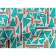 thumbnail image 4 of oneOone Cotton Cambric Fabric Triangle & Line Geometric Â Printed Craft Fabric BTY 56 Inch Wide, 4 of 4