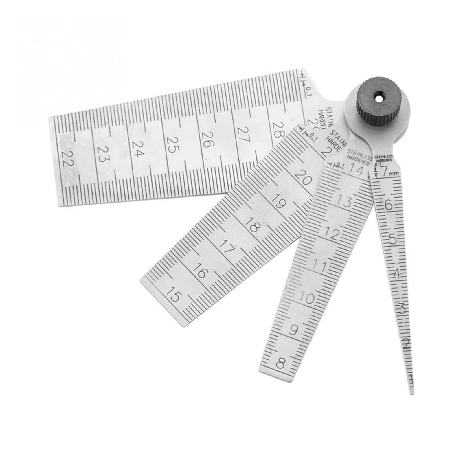 1Pcs Stainless Steel Hole Size Inspection Rulers Welding Taper Feeler Gauge Gage Measuring Tools ,Easy to Use
