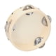 thumbnail image 3 of Tambor de percusión Pandereta de mano de 6 pulgadas con jingles de metal de una hilera de piel de oveja Panderetas de madera para entretenimiento Timbrel musical para adultos. niños. baile. canto. fie Tomshoo  Tambor de percusión, 3 of 6