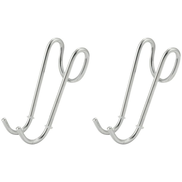2Pack Shower Door Hooks, over Door Hooks for Bathroom Frameless Glass