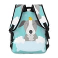 thumbnail image 4 of Xecao Dog In Bathtub Backpack, a stylish and functional choice for both men and women, is the perfect basic bookbag for college, work, or travel, 4 of 5