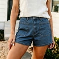 thumbnail image 3 of BUIGTTKLOP Womens Jean Shorts High Waisted Denim Shorts with Pockets Stretchy Summer Shorts, 3 of 7
