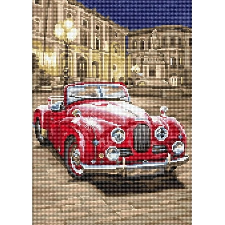 UPC: 4840746068195 | Counted Cross Stitch Kit Red Sports Car L8034