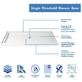 thumbnail image 6 of DreamLine SlimLine 30 in. D x 60 in. W x 2 3/4 in. H Center Drain Single Threshold Shower Base in White DLT-1130600, 6 of 7