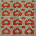 thumbnail image 1 of Ahgly Company Indoor Square Abstract Green Abstract Area Rugs, 4' Square, 1 of 6