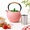 Pink-50 fl oz (1500 ml), variant on Pink 50 fl oz (1500 ml) Cast Iron Strawberry Teapot with Extended Infuser