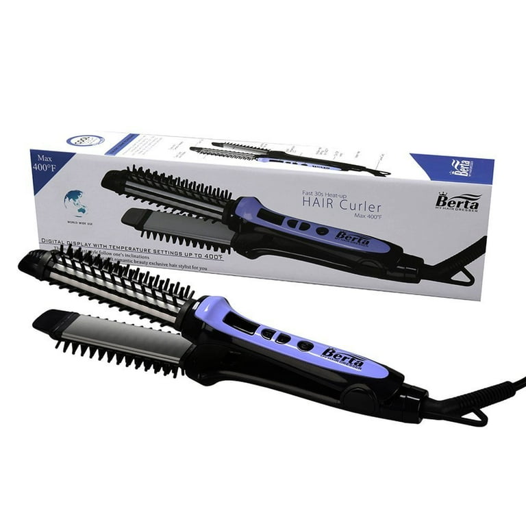 Berta ceramic hair straightener brush clearance comb