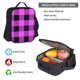 thumbnail image 5 of Fotbe Purple Black Buffalo Plaid Set Escolar 3 en 1 para Niños - Mochila Duradera con Lonchera Aislante y Estuche para Lápices - Mochila Escolar para Niños y Niñas, 5 of 7