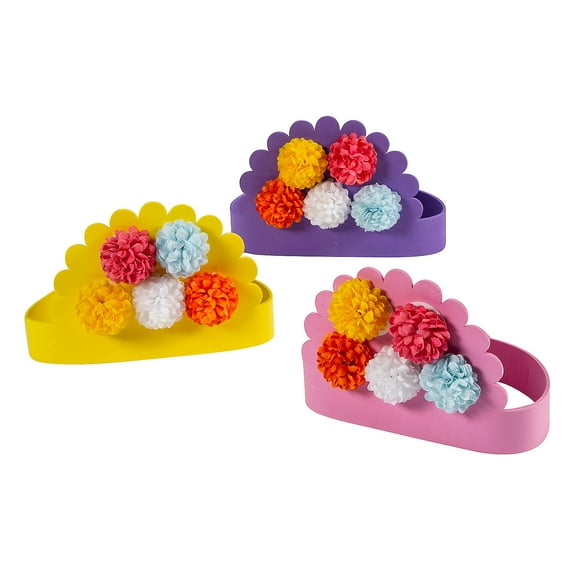 Fun Express Flower Headband Craft Kit - Makes 6