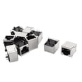 thumbnail image 1 of 10 Pcs PCB Mount RJ45 8P8C Female Network Modular Connector Socket Jacks Silver Tone, 1 of 1