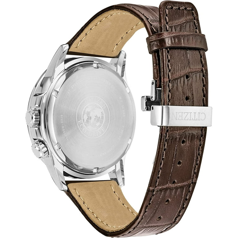 Citizen Calendrier Brown Dial Leather Strap Men's Watch BU2020-29X