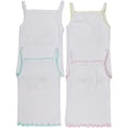 thumbnail image 3 of ToBeInStyle Girls' Pack of 4 Ultra-Soft Cotton Spaghetti Strap Cami Tops w/ Ruffle Hem - Baby Love - 4 Years Old, 3 of 3