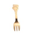 thumbnail image 4 of SASABAXI 1Set Stainless Steel Fork Golden 3-Teeth For Children Eating Western Food Home Dining, 4 of 8