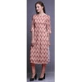 thumbnail image 2 of Bimba Long Straight Dresses For Women Printed 3/4 Sleeve Indian Clothing, 2 of 6