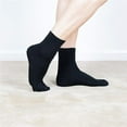 thumbnail image 6 of AMITOFO 5 Pairs Toe Socks Mens Crew Socks Cotton Running Casual Five Finger Ankle Socks For Men Size 11-13, 6 of 8