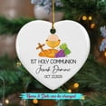 thumbnail image 2 of Personalized 1st Holy Communion Ceramic Ornament Gift for Godchild Son Daughter, Baby First Holy Communion Ornament Christmas 2025, Customized Year & Name Baby Communion Christening Ceramic Ornaments, 2 of 6