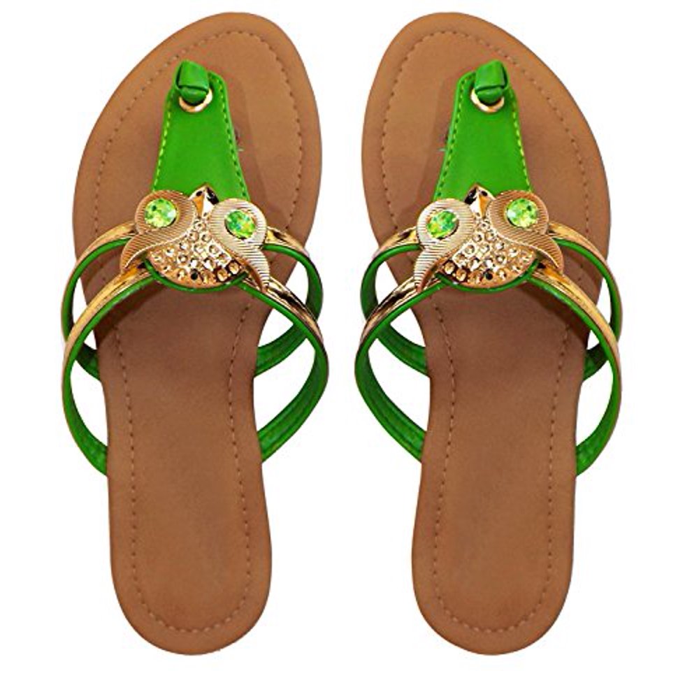 peach sandals flat