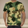 thumbnail image 1 of Qiopertar Liquidation à Moins de 5$ Haut d'Été Imprimé à Manches Courtes Col Rond pour Hommes en Liquidation Offres d'Accès Anticipé, 1 of 5