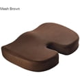 thumbnail image 3 of JONJUMP Mesh Brown Seat Cushion Memory Foam Car Seat Cushion Set Slow Rebound Office Chair Waist Support Coccyx, 3 of 4