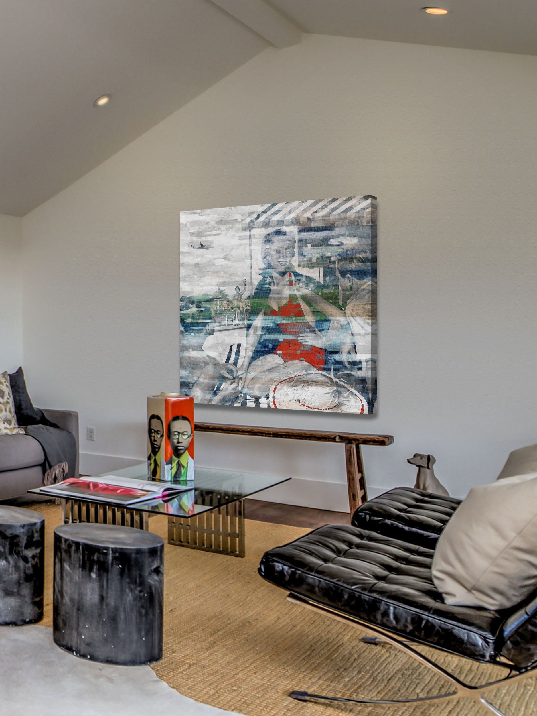 "Beach Babe" Painting Print on Wrapped Canvas