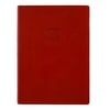 Eccolo - Red Embossed Heart Leather Journal - Lined - Bonded Leather