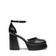 thumbnail image 3 of Tacones Plataforma Gruesos para Mujer DREAM PAIRS en Negro PU Talla 7, 3 of 9