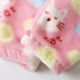 thumbnail image 5 of NOLDARES Girls Fleece Pajamas Long Sleeve Flannel Button Down Sleepwear Kids Soft Fuzzy 2 Pieces Pjs Loungewear Sets(K023-Pink), 5 of 7