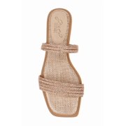 Jewel Badgley Mischka Helena Flat Summer Sandal