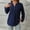 Navy womens tops, variant on pimelu Womens Tops Tops for Women Trendy Lightweight Chiffon Button up Pullover Tunic Tops Summer Trendy Solid T-shirt Ladies V-Neck Long Sleeve Blouses
