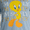 Blue, variant on Loony Tunes Tweety Bird Juniors' T-Shirt