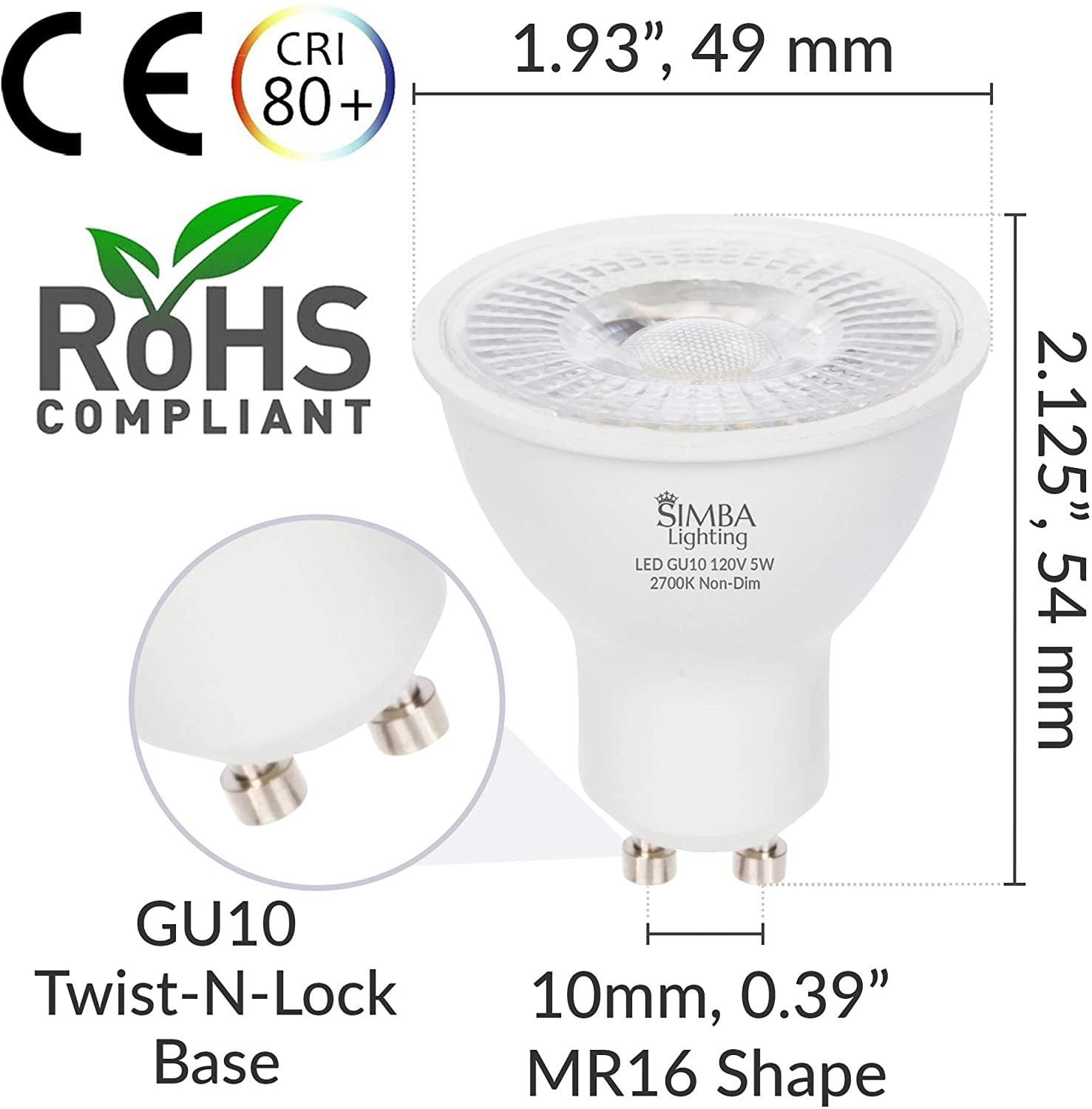 Ampoule LED GU10 5W dimmable - SYLVANIA 0029132 0029134