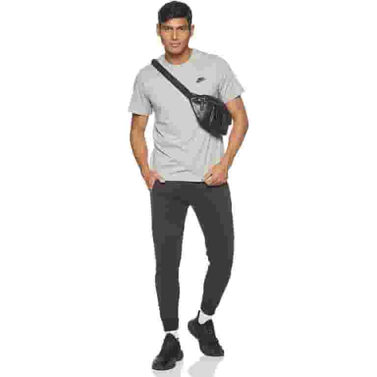 ★Nike★ Sportswear Club T-Shirt M Dark Grey Heather Black A Mens Nike Sportswear Club T-Shirt Dark Grey Heather/Black X