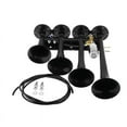 12V/24V Train Horn Loudest 4 Trumpet Air Horn Kit, 105115 DB Super