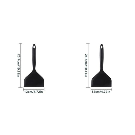 

2Pcs Spatula Silicone Nylon Spatula Heat-Resistant Scraper For Heat-Resistant Scraper Kitchen Baking Cooking